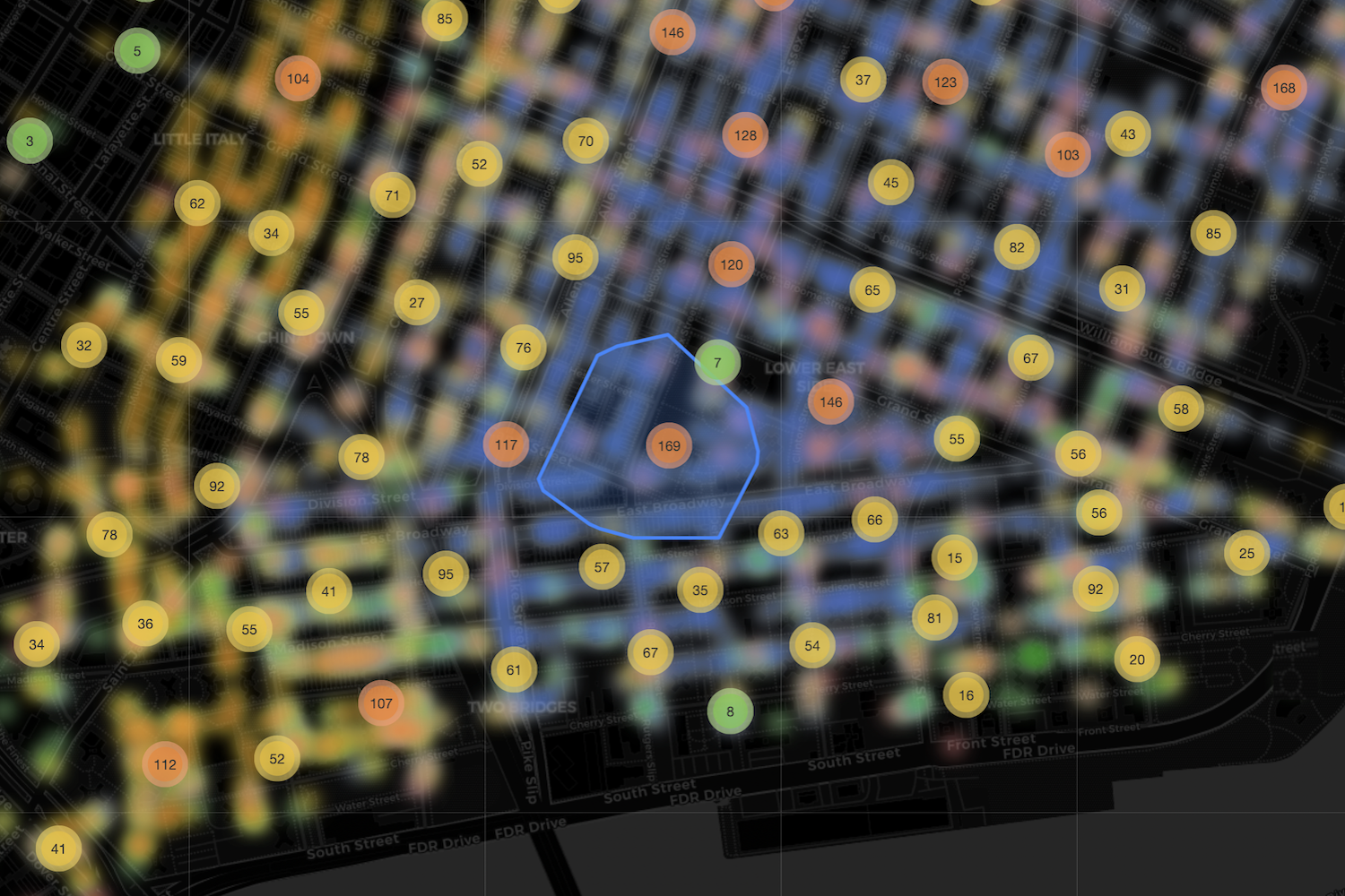 Manhattan Immigrant Heatmap